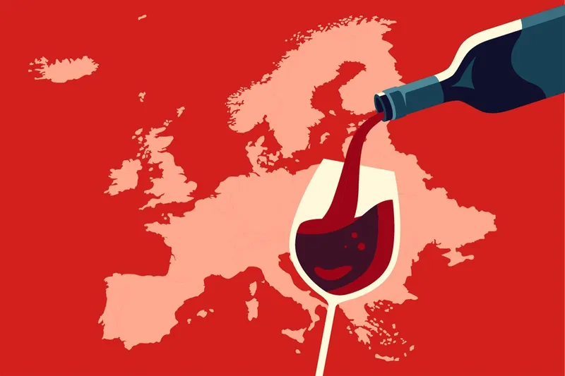Wurde während der Corona-Pandemie in Europa eher mehr oder weniger Alkohol getrunken?